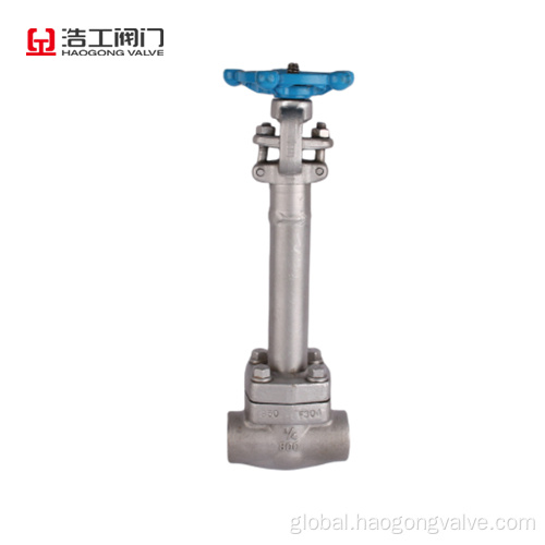 Globe Stop Valve Extended Stem Forged Steel Globe Valve 800lb Factory